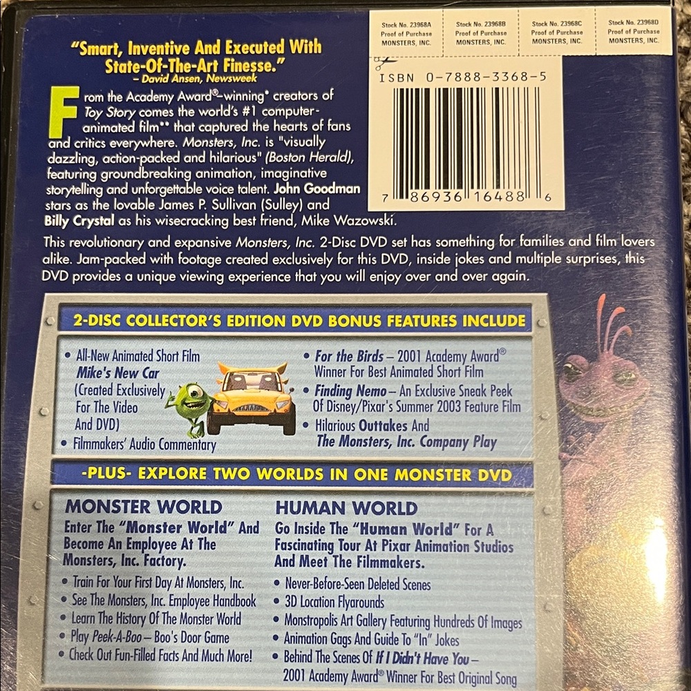 Monsters, Inc. Collector's Edition DVD - Picture 4 of 8